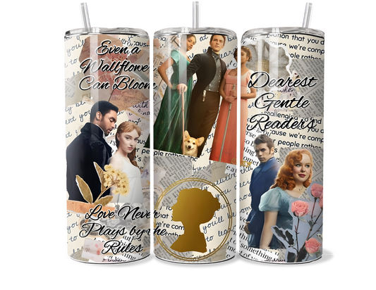 Custom Bridgerton Inspired Insulated Tumbler