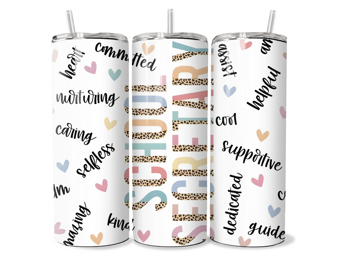 Grateful School Secretary Insulated Travel Mug