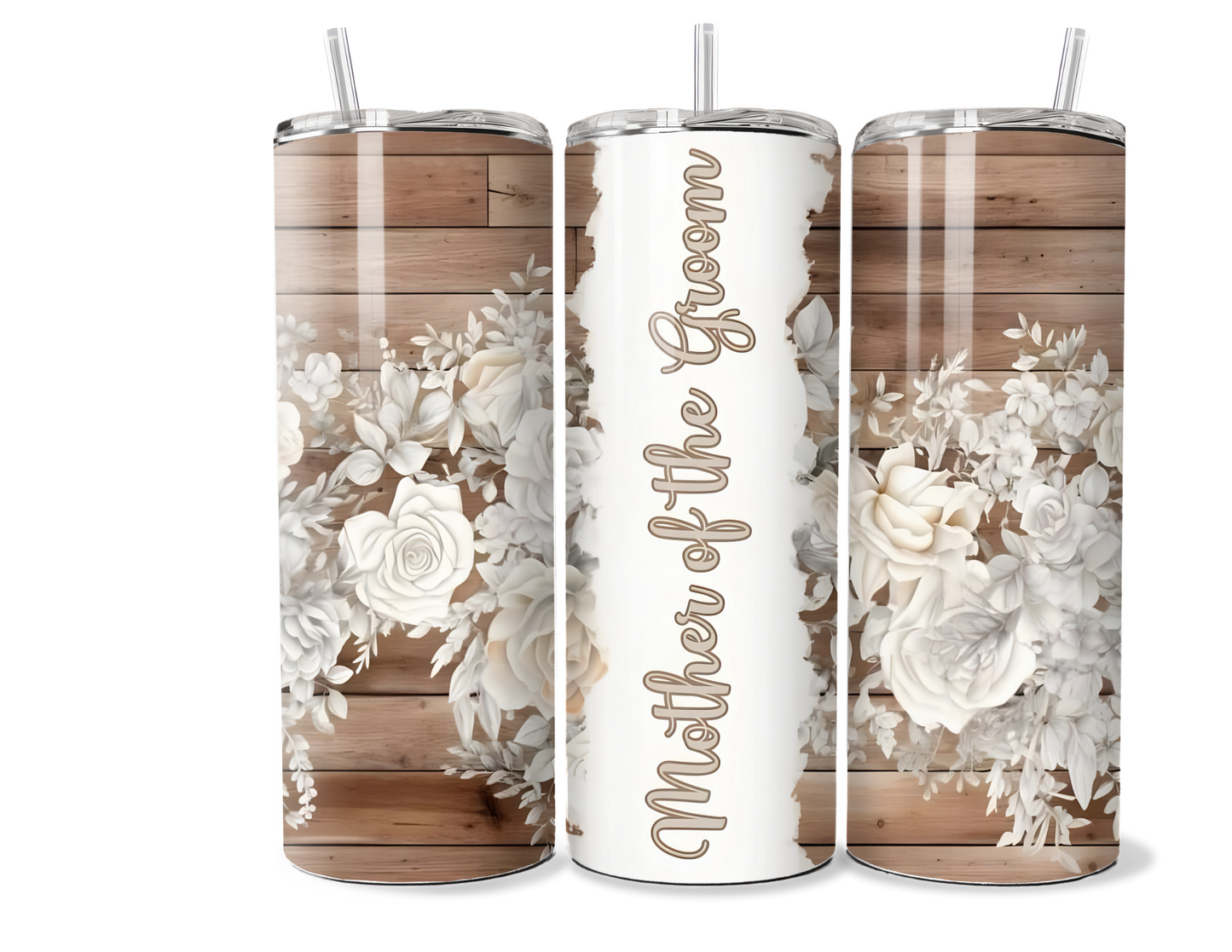 Mother of the Bride Tumbler - 20oz/30oz Floral Wedding Gift
