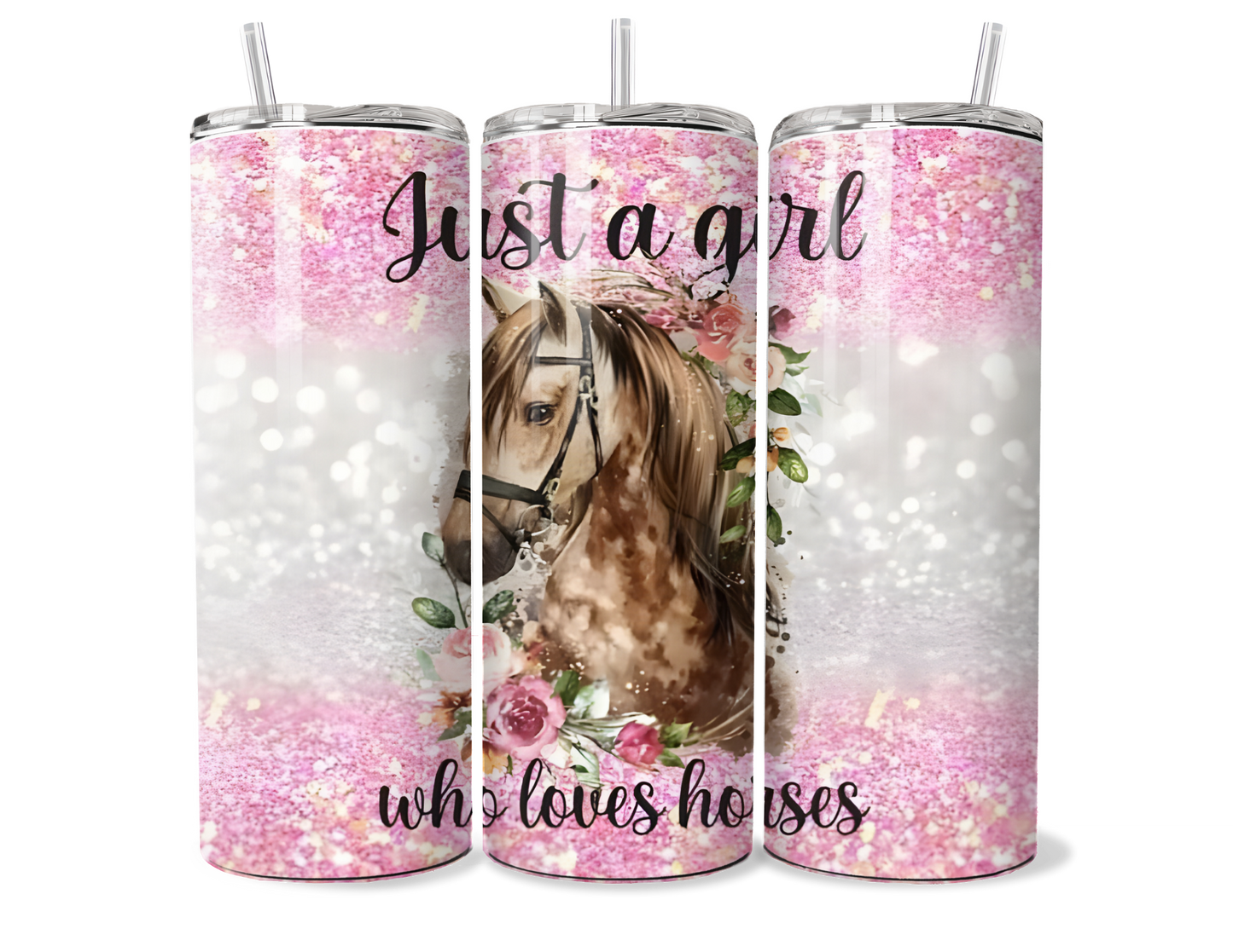 Just a Girl who Loves Horses Insulated Tumbler