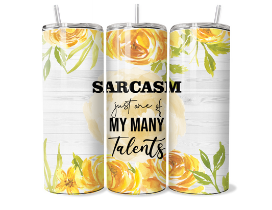 Funny Sarcastic Tumbler with Lid & Straw – Insulated Travel Mug
