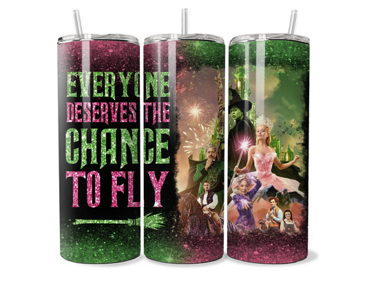 Beautiful Wicked "Everyone Deserves the Chance to Fly" Insulated Travel Tumbler