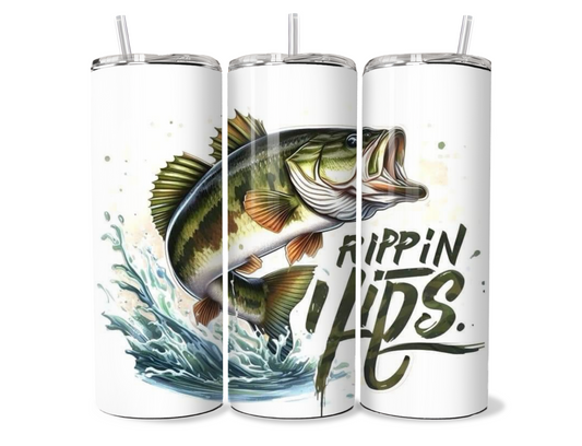 Rippin' Lips Bass Fishing Tumbler | Cup