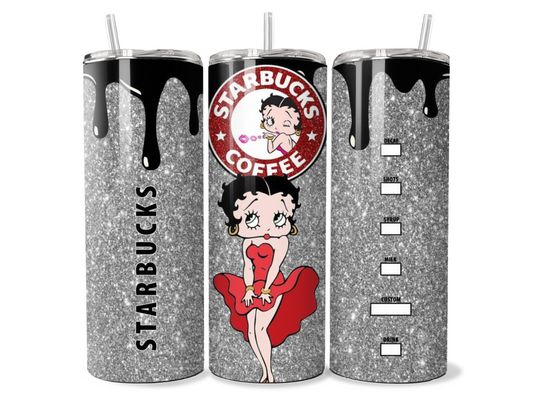 Elegant Bettye Boop Starbucks Insulated Tumbler