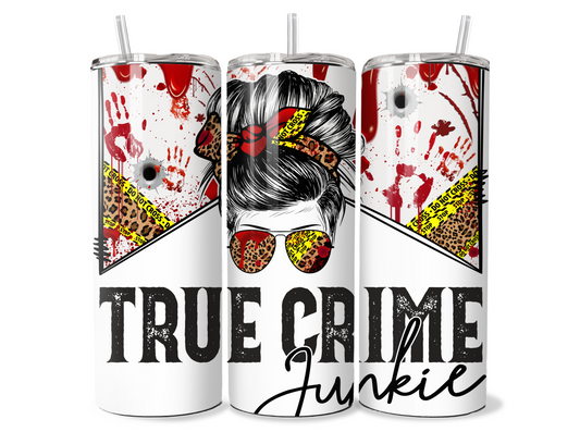 True Crime Junkie Insulated Travel Tumbler