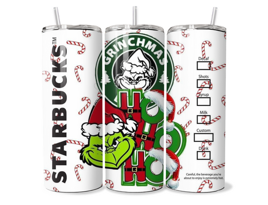 Christmas Grinch Starbucks Insulated Tumbler