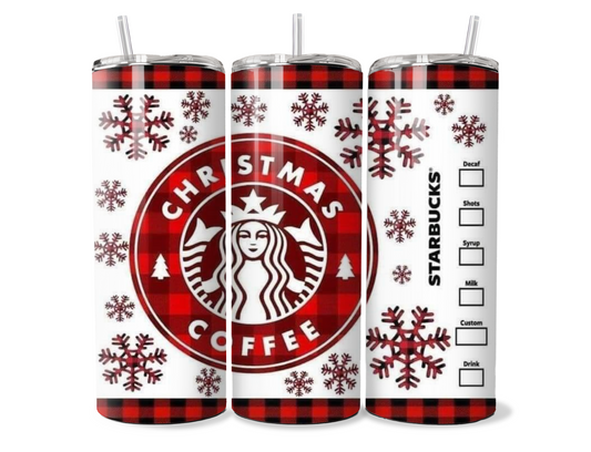 Winter Snowflakes Starbucks Insulated Tumbler