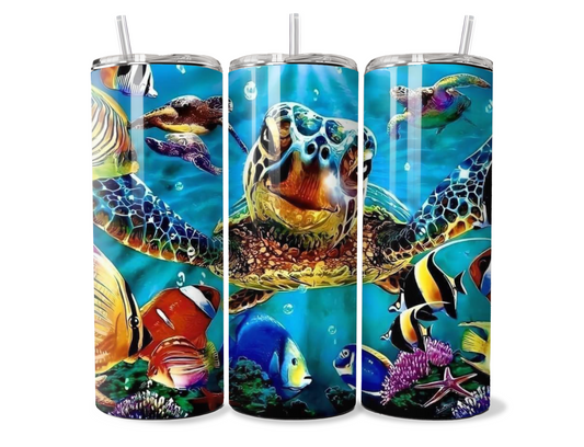 Sweet Sea Turtle Insulated Tumbler | Cup