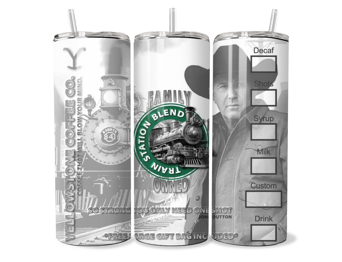 John Dutton Yellowstone Starbucks Insulated Tumbler