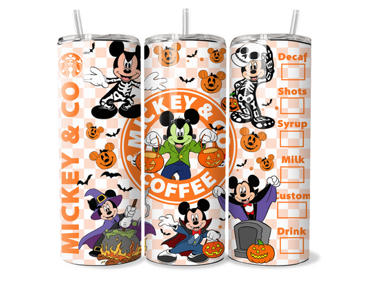 Mickey Mouse and Friends Halloween Insulated Travel Tumbler