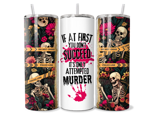 Fun Crime Scene Insulated Travel Tumbler