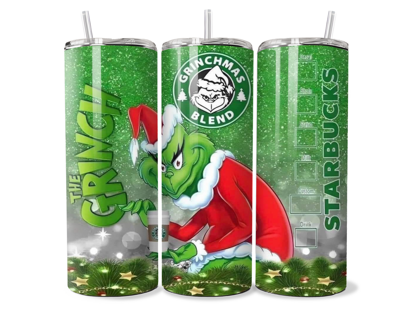 Merry Grinchmas Blend Christmas Insulated Travel Tumbler