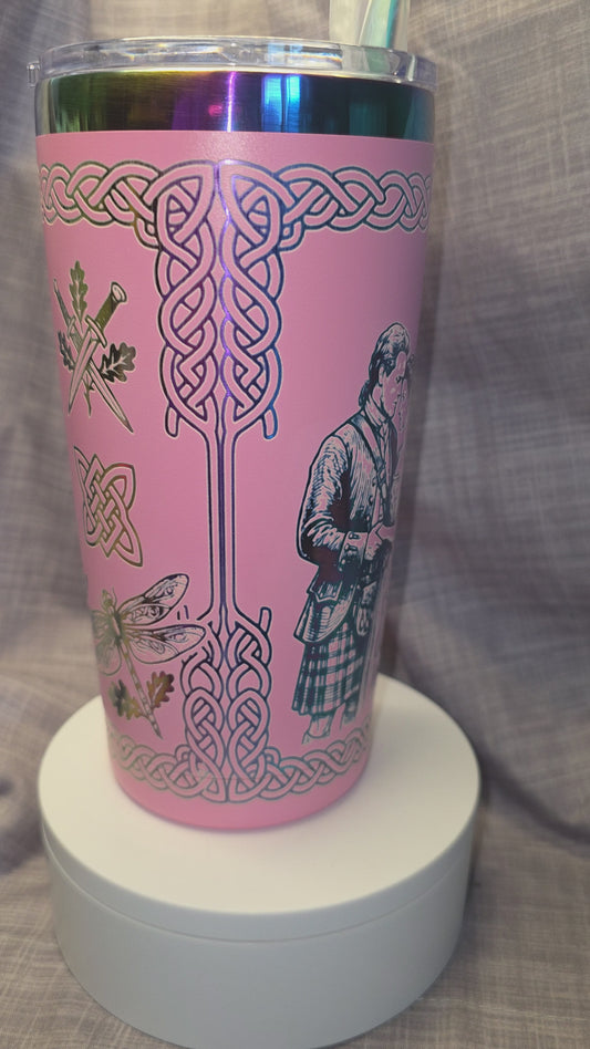 20oz Custom Outlander Sassenach Insulated Travel Tumbler
