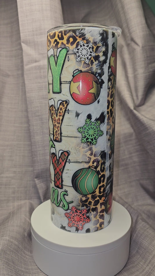 Merry Grinchmas Insulated Travel Tumbler