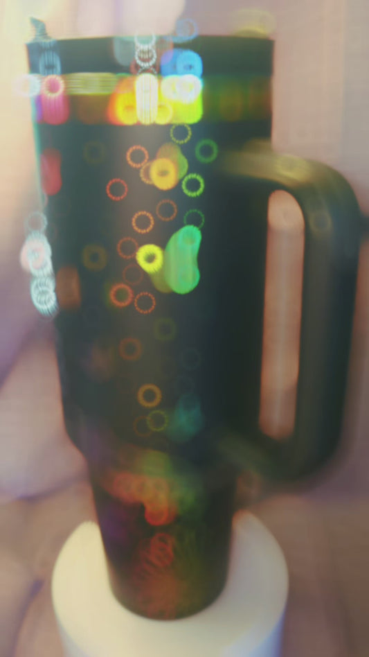 40oz Laser Engraved Mama Bear Insulated Travel Tumbler