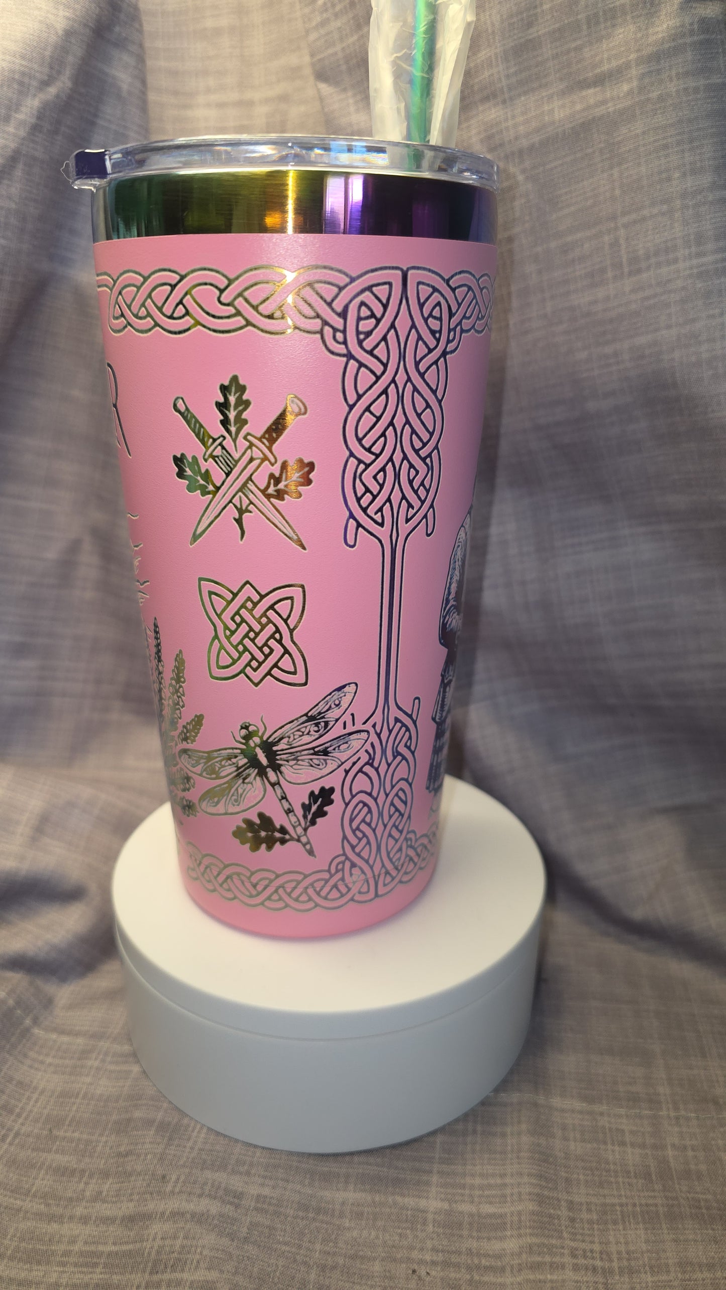 20oz Custom Outlander Sassenach Insulated Travel Tumbler