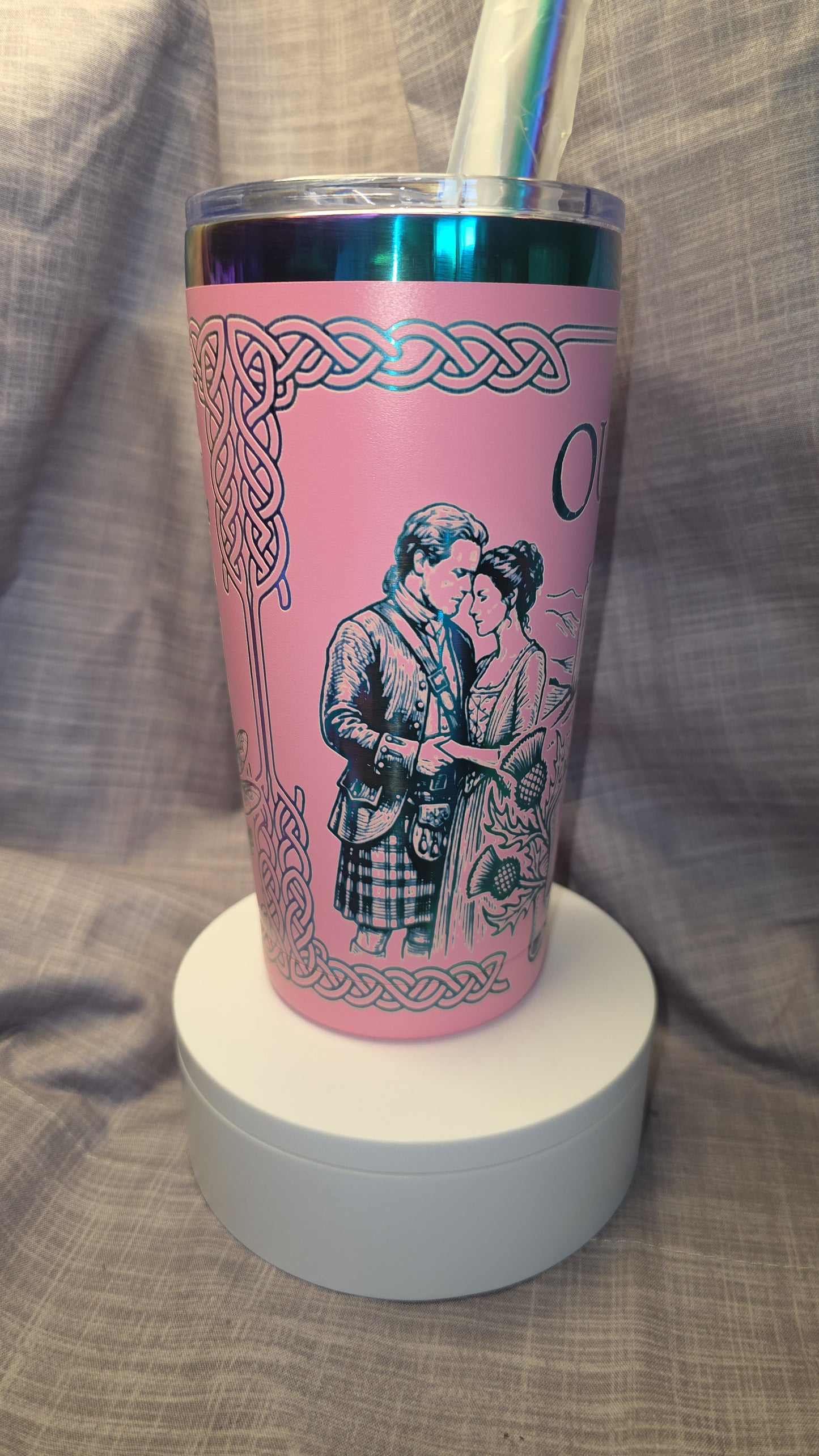 20oz Custom Outlander Sassenach Insulated Travel Tumbler