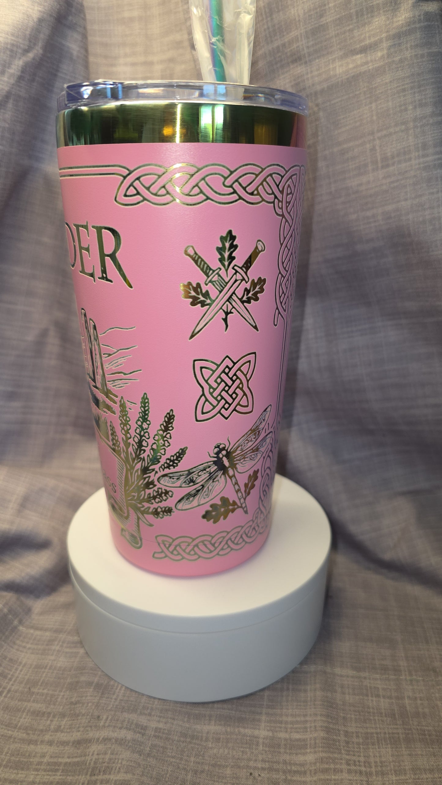 20oz Custom Outlander Sassenach Insulated Travel Tumbler