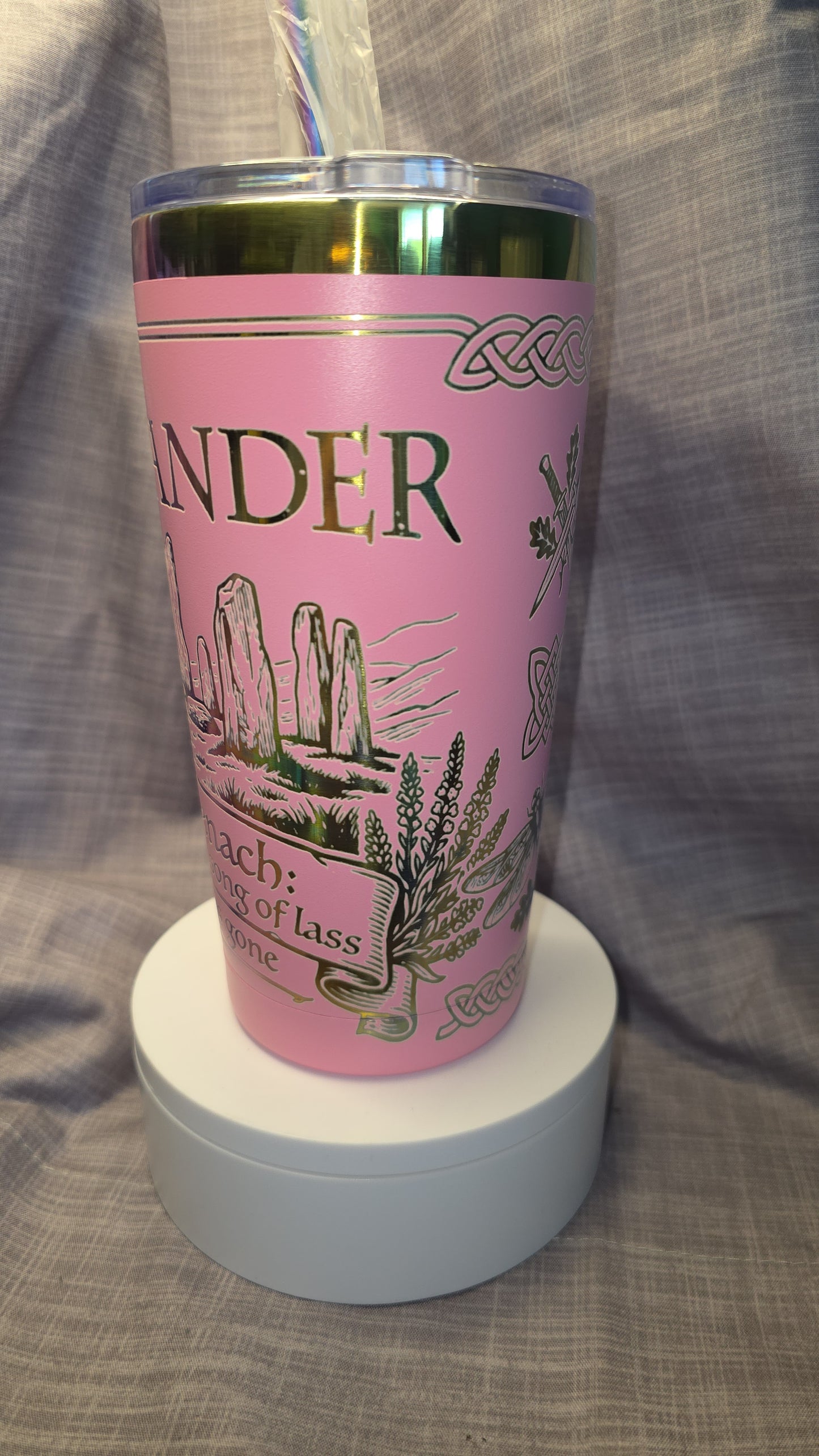 20oz Custom Outlander Sassenach Insulated Travel Tumbler