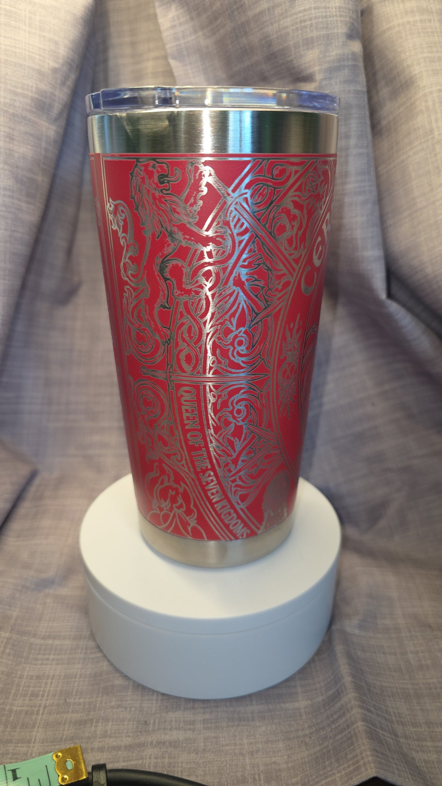 Cersei Lannister Laser Engraved Tumbler – House Lannister Game of Thrones Fan Gift